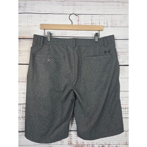 Under Armour Men's HeatGear Shorts in Gray and Black/gray 2 Pair size 36 - Picture 7 of 8